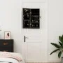 Espejo con joyero de pared negro 30x8,5x67 cm de vidaXL, Espejos - Ref: Foro24-353209, Precio: 67,22 €, Descuento: %