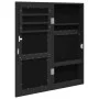 Espejo con joyero de pared negro 30x8,5x67 cm de vidaXL, Espejos - Ref: Foro24-353209, Precio: 67,22 €, Descuento: %