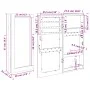 Espejo con joyero de pared negro 30x8,5x67 cm de vidaXL, Espejos - Ref: Foro24-353209, Precio: 67,22 €, Descuento: %