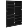Espejo con joyero de pared negro 37,5x10x106 cm de vidaXL, Espejos - Ref: Foro24-353218, Precio: 107,99 €, Descuento: %