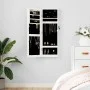 Espejo con joyero de pared blanco 30x8,5x90 cm de vidaXL, Espejos - Ref: Foro24-353211, Precio: 91,44 €, Descuento: %