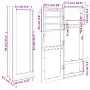 Espejo con joyero de pared blanco 30x8,5x90 cm de vidaXL, Espejos - Ref: Foro24-353211, Precio: 91,44 €, Descuento: %