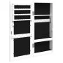 Espejo con joyero de pared blanco 30x8,5x67 cm de vidaXL, Espejos - Ref: Foro24-353208, Precio: 73,29 €, Descuento: %