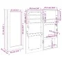Espejo con joyero de pared blanco 30x8,5x67 cm de vidaXL, Espejos - Ref: Foro24-353208, Precio: 73,29 €, Descuento: %
