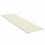 Cojín de tumbona de tela Oxford crema 200x50x3 cm en Decoración | Comprar online en Foru.es