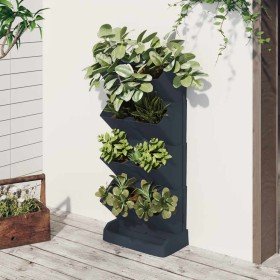 Set de plantas jardín vertical 4 uds polipropileno antracita en Macetas y jardineras | Comprar online en Foru.es