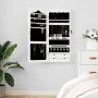 Espejo con joyero de pared blanco 37,5x10x90 cm de vidaXL, Espejos - Ref: Foro24-353223, Precio: 92,54 €, Descuento: %