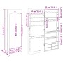 Espejo con joyero de pared blanco 37,5x10x90 cm de vidaXL, Espejos - Ref: Foro24-353223, Precio: 94,14 €, Descuento: %