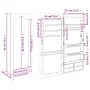 Espejo con joyero de pared blanco 37,5x10x90 cm de vidaXL, Espejos - Ref: Foro24-353223, Precio: 92,54 €, Descuento: %