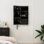 Espejo con joyero de pared negro 37,5x10x90 cm de vidaXL, Espejos - Ref: Foro24-353224, Precio: 80,30 €, Descuento: %