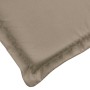 Cojín de tumbona de tela Oxford gris taupé 200x60x3 cm en Decoración | Comprar online en Foru.es