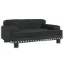 Sofá para niños de terciopelo negro 70x45x30 cm de vidaXL, Mobiliario para bebés y niños pequeños - Ref: Foro24-3196297, Prec...