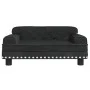 Sofá para niños de terciopelo negro 70x45x30 cm de vidaXL, Mobiliario para bebés y niños pequeños - Ref: Foro24-3196297, Prec...