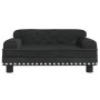 Sofá para niños de terciopelo negro 70x45x30 cm de vidaXL, Mobiliario para bebés y niños pequeños - Ref: Foro24-3196297, Prec...