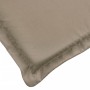 Cojín de tumbona de tela Oxford gris taupé 200x70x3 cm en Decoración | Comprar online en Foru.es