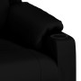 Sillón reclinable eléctrico de cuero sintético negro en Sillones | Comprar online en Foru.es