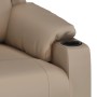 Sillón reclinable eléctrico de cuero sintético color capuchino en Sillones | Comprar online en Foru.es