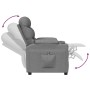 Sillón reclinable eléctrico tela gris claro en Sillones | Comprar online en Foru.es
