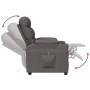Sillón reclinable eléctrico de tela gris oscuro en Sillones | Comprar online en Foru.es