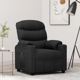 Sillón reclinable eléctrico de tela negro en Sillones | Comprar online en Foru.es