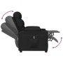 Sillón reclinable eléctrico de tela negro en Sillones | Comprar online en Foru.es