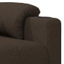 Sillón reclinable eléctrico tela marrón oscuro en Sillones | Comprar online en Foru.es
