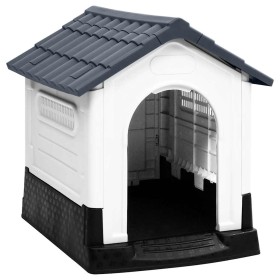 Casa para perro gris 57x68x66 cm polipropileno en Casetas para perros | Comprar online en Foru.es