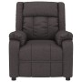Sillón reclinable eléctrico tela marrón oscuro en Sillones | Comprar online en Foru.es
