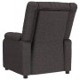 Sillón reclinable eléctrico tela marrón oscuro en Sillones | Comprar online en Foru.es