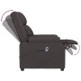 Sillón reclinable eléctrico tela marrón oscuro en Sillones | Comprar online en Foru.es