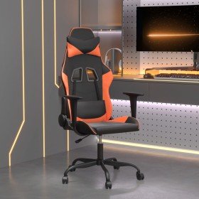 Silla gaming cuero sintético negro y naranja en Sillas gaming | Comprar online en Foru.es