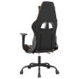 Silla gaming con reposapiés cuero sintético negro naranja en Sillas gaming | Comprar online en Foru.es