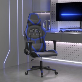 Silla gaming cuero sintético negro y azul en Sillas gaming | Comprar online en Foru.es