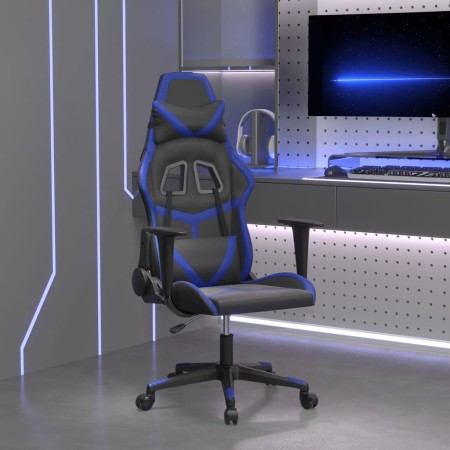 Silla gaming cuero sintético negro y azul en Sillas gaming | Comprar online en Foru.es