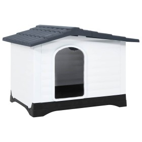 Casa para perro gris 90,5x68x66 cm polipropileno en Casetas para perros | Comprar online en Foru.es