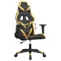 Silla gaming cuero sintético negro y dorado en Sillas gaming | Comprar online en Foru.es