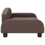 Sofá para niños de cuero sintético marrón 70x45x30 cm de vidaXL, Mobiliario para bebés y niños pequeños - Ref: Foro24-3196365...