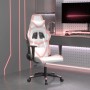 Silla gaming cuero sintético blanco y rosa en Sillas gaming | Comprar online en Foru.es