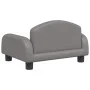 Sofá para niños de cuero sintético gris 50x40x30 cm de vidaXL, Mobiliario para bebés y niños pequeños - Ref: Foro24-3196377, ...
