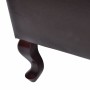 Sillón con reposapiés cuero sintético marrón oscuro de vidaXL, Sillones - Ref: Foro24-60784, Precio: 459,52 €, Descuento: %