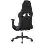 Silla gaming con reposapiés cuero sintético negro azul en Sillas gaming | Comprar online en Foru.es