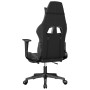 Silla gaming con reposapiés cuero sintético negro gris en Sillas gaming | Comprar online en Foru.es