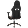 Silla gaming con reposapiés cuero sintético negro naranja en Sillas gaming | Comprar online en Foru.es