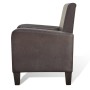 Sillón de cuero sintético marrón de vidaXL, Sillones - Ref: Foro24-241108, Precio: 171,42 €, Descuento: %