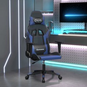 Silla gaming cuero sintético negro y azul en Sillas gaming | Comprar online en Foru.es