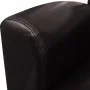 Sillón de cuero artificial marrón oscuro de vidaXL, Sillones - Ref: Foro24-240979, Precio: 201,31 €, Descuento: %