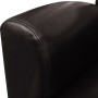 Sillón de cuero artificial marrón oscuro de vidaXL, Sillones - Ref: Foro24-240979, Precio: 220,07 €, Descuento: %