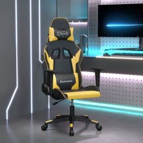 Silla gaming cuero sintético negro y dorado en Sillas gaming | Comprar online en Foru.es