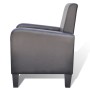 Sillón de cuero sintético negro de vidaXL, Sillones - Ref: Foro24-241109, Precio: 179,98 €, Descuento: %