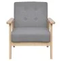 Sillón de tela gris claro de vidaXL, Sillones - Ref: Foro24-242225, Precio: 144,97 €, Descuento: %